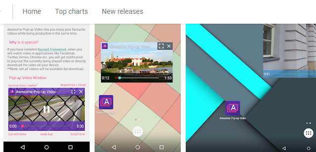 awesome Pop up Video app